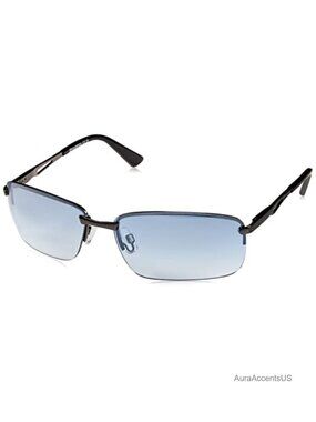 Slim Metal Rectangular Sport Sunglasses for Men